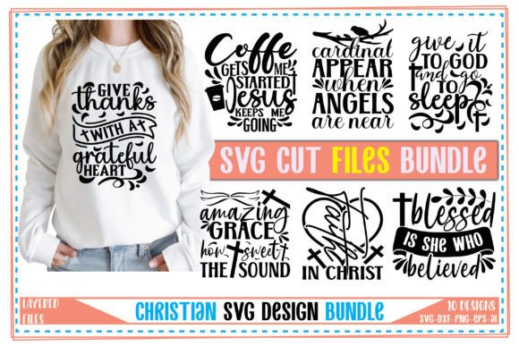 Christian SVG Bundle Vol-06: Graphics & T-Shirt Designs