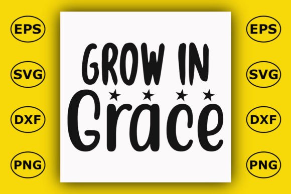 Christian T Shirt Design: Grow in Grace Graphics