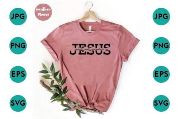 Jesus. Typography T Shirt Design Review