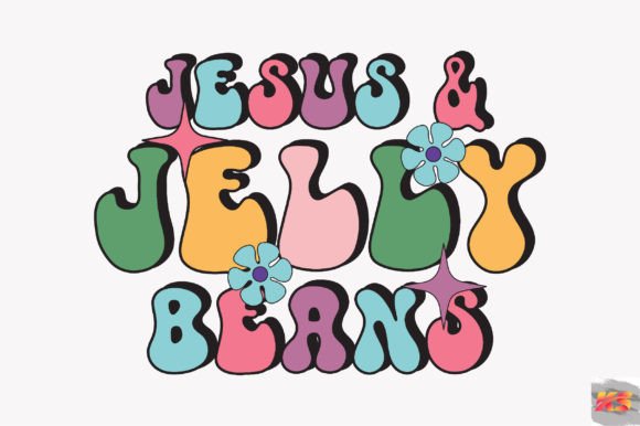 Retro Jesus Jelly Beans SVG: Graphics & T-Shirt Designs