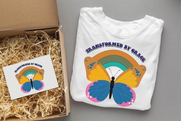 Transformed by Grace Christian Svg Graphics & T-Shirt Designs